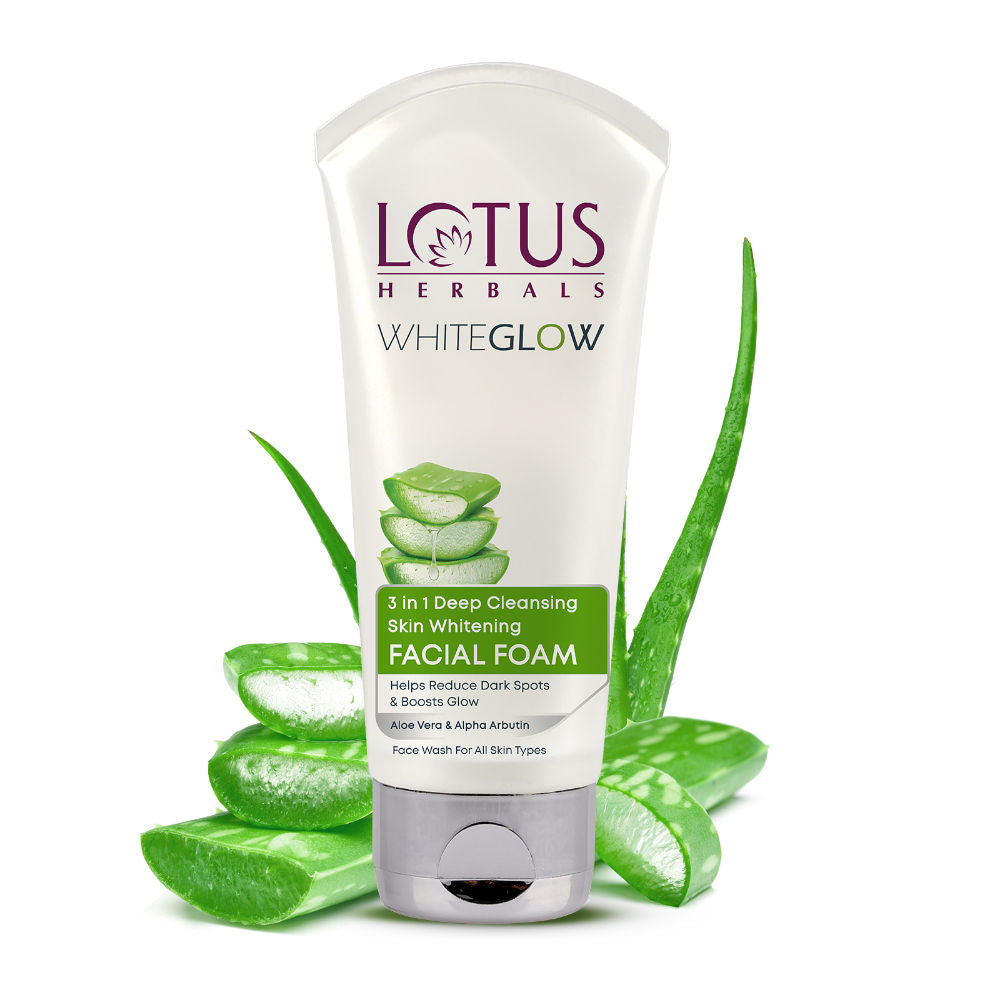 WhiteGlow 3 In 1 Deep Cleansing Facial Foam, Acne & Oil-Control For All Skin Types - 50g