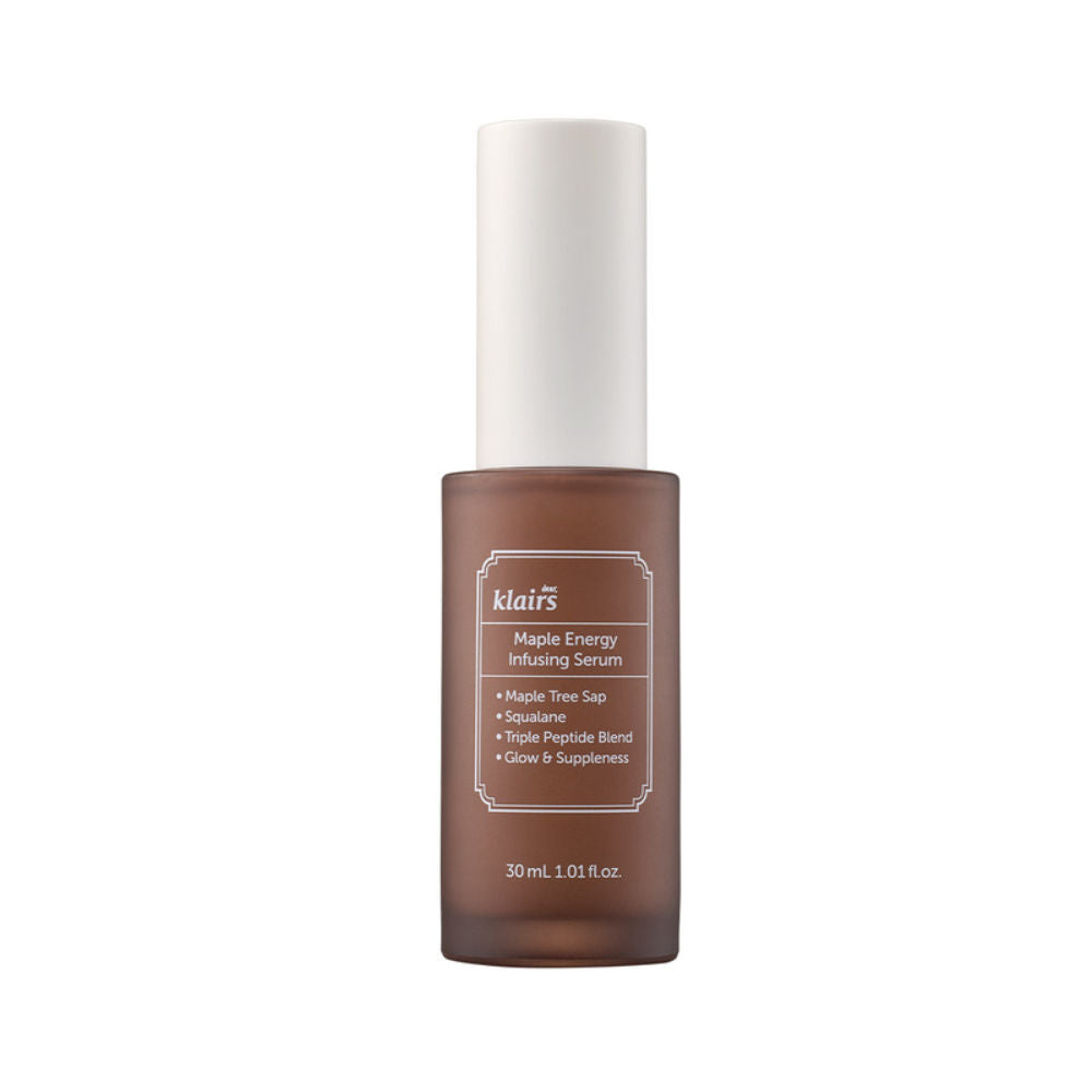 Maple Energy Infusing Serum, Anti-Aging Korean Serum with 3 Peptides Reduces Fine Lines