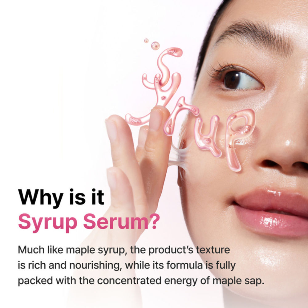 Maple Energy Infusing Serum, Anti-Aging Korean Serum with 3 Peptides Reduces Fine Lines