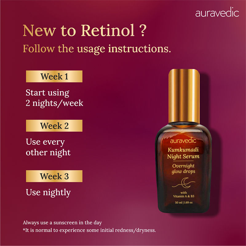 Kumkumadi Tailam Night Serum Kumkumadi Face Serum With Kumkumadi Oil For Anti Aging Glow