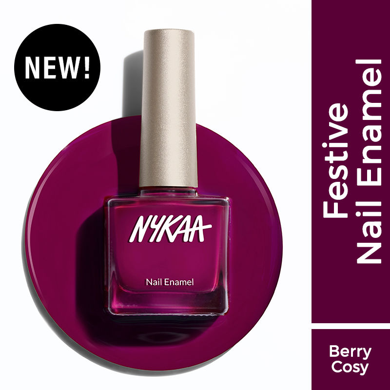 Nykaa Creme Nail Enamel - Berry Cosy 451