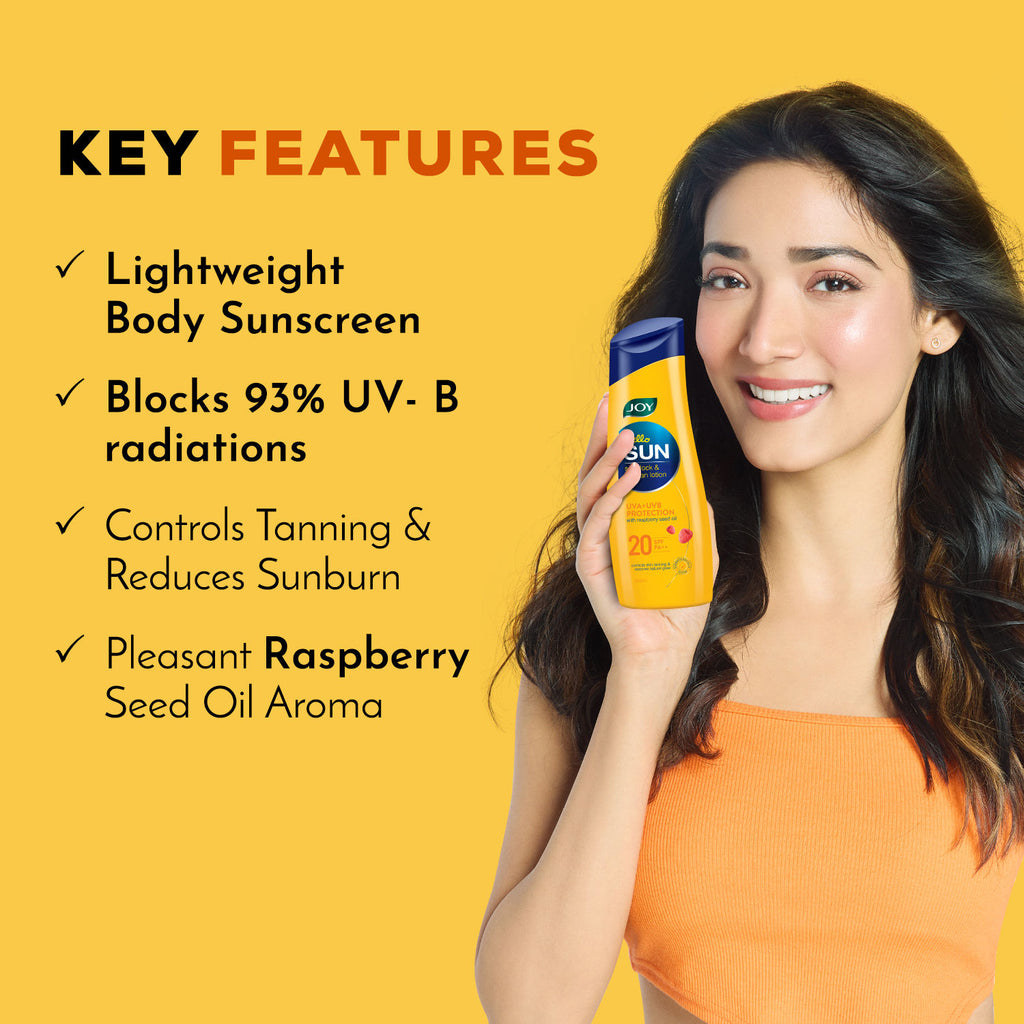 Hello Sun Body Sunscreen Lotion SPF 20 PA++ For Tan Control & Body Moisturization