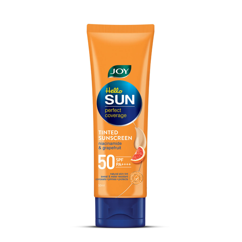 Tinted Sunscreen SPF 50 PA+++ for Oily Skin with Niacinamide, No White Cast, Even Tone