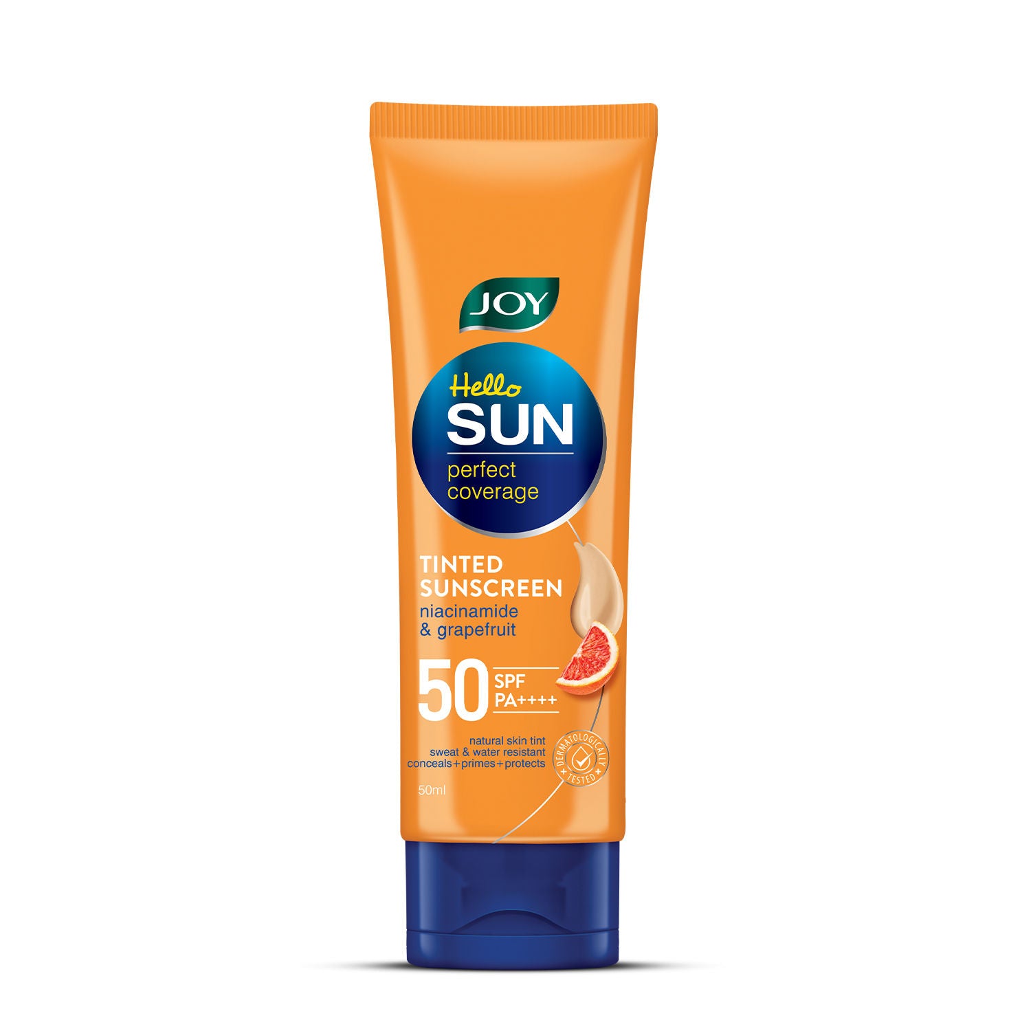 Tinted Sunscreen SPF 50 PA+++ for Oily Skin with Niacinamide, No White Cast, Even Tone