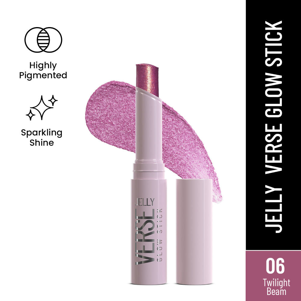 Jelly Verse Glow Eyeshadow Stick , Rich Color Payoff, Crease-Proof - Twilight Beam