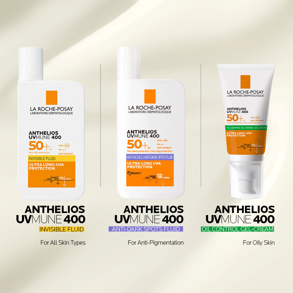 Anthelios UVMUNE400 Oil Control Gel Cream SPF50+, Sunscreen For Oily, Acne-Prone Skin