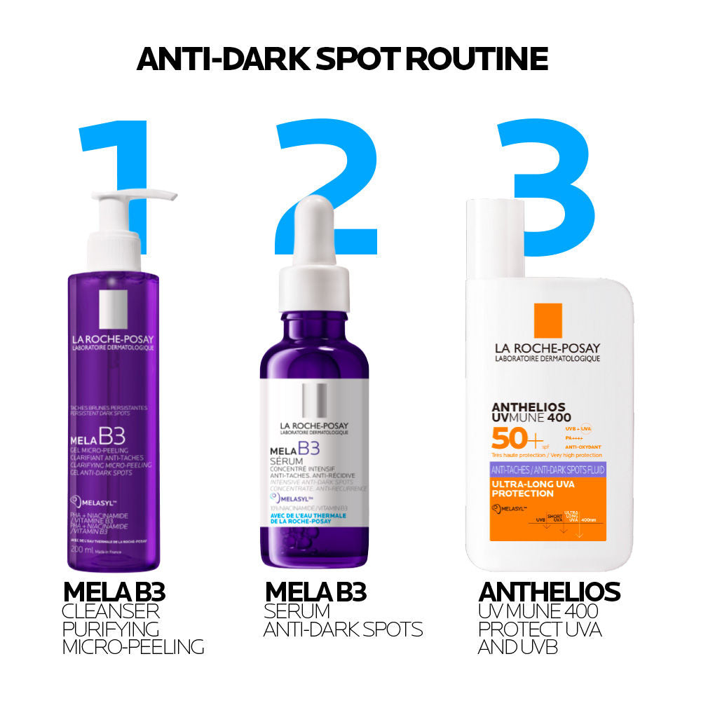Anthelios UVMUNE400 Anti-Dark Spot Fluid SPF50+ Sunscreen with Melasyl for pigmented skin