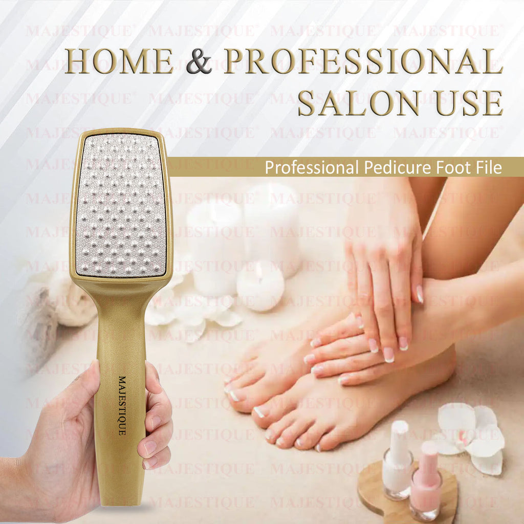 Professional Foot File - Laser-Cut Steel, Safe Dead Skin Remover - Color May Vary