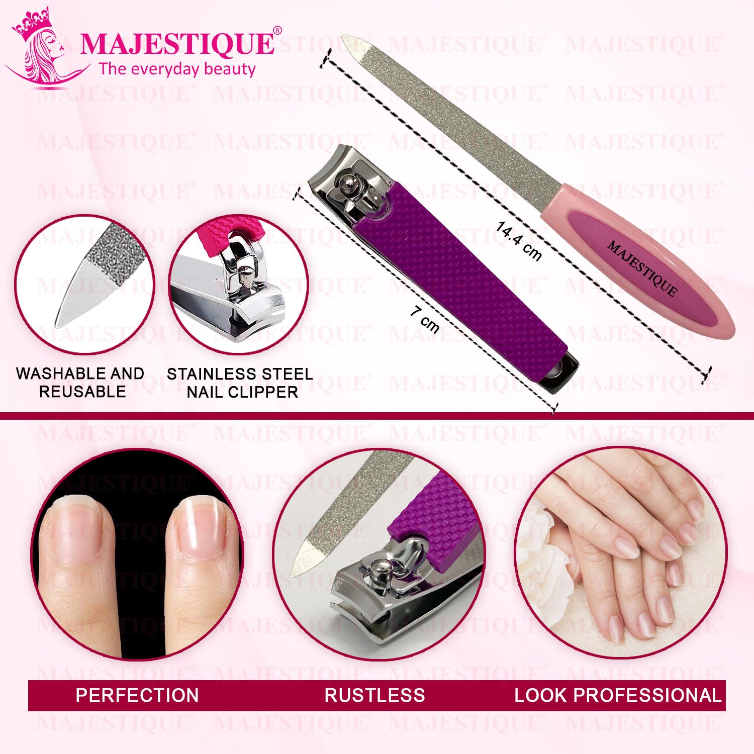 Nail File And Clipper Set - Colour May Vary