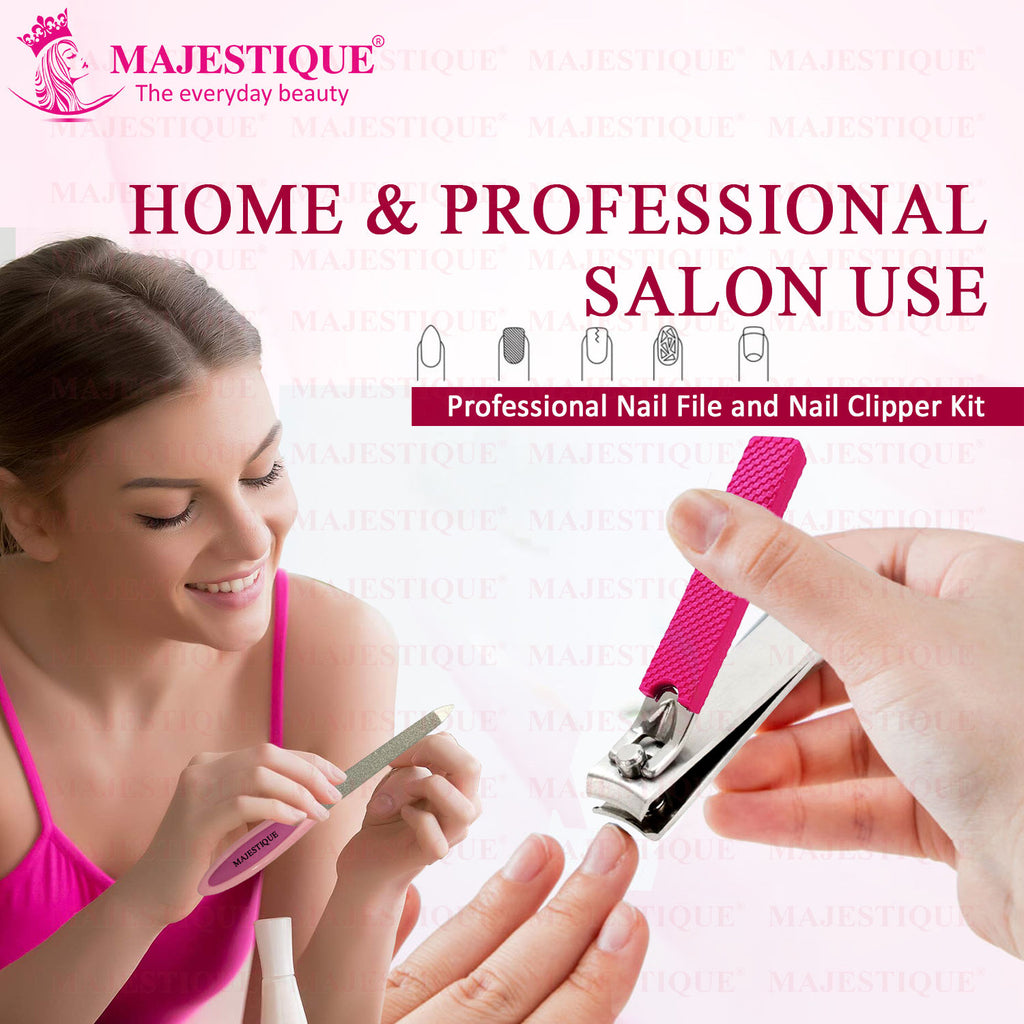 Nail File And Clipper Set - Colour May Vary