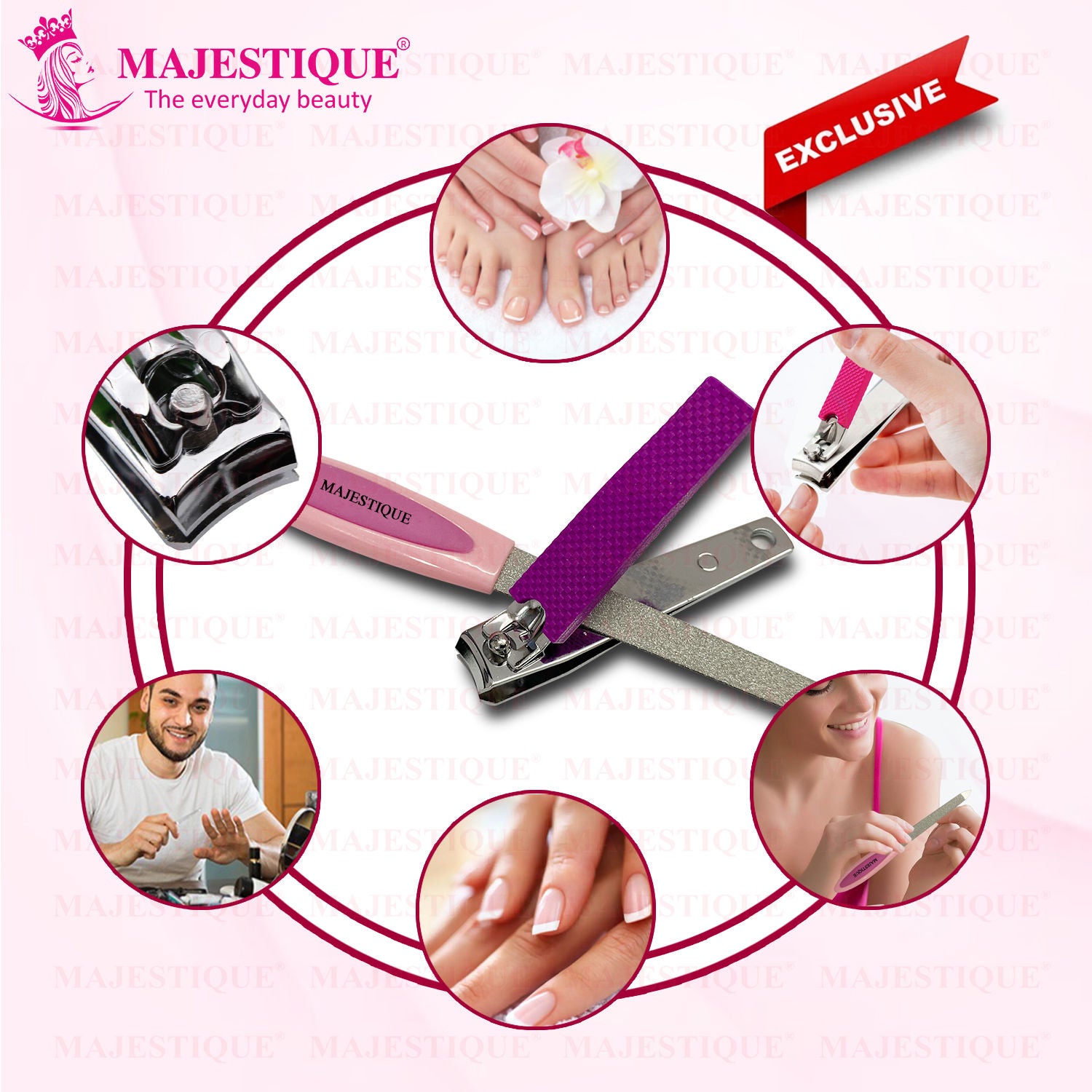 Nail File And Clipper Set - Colour May Vary