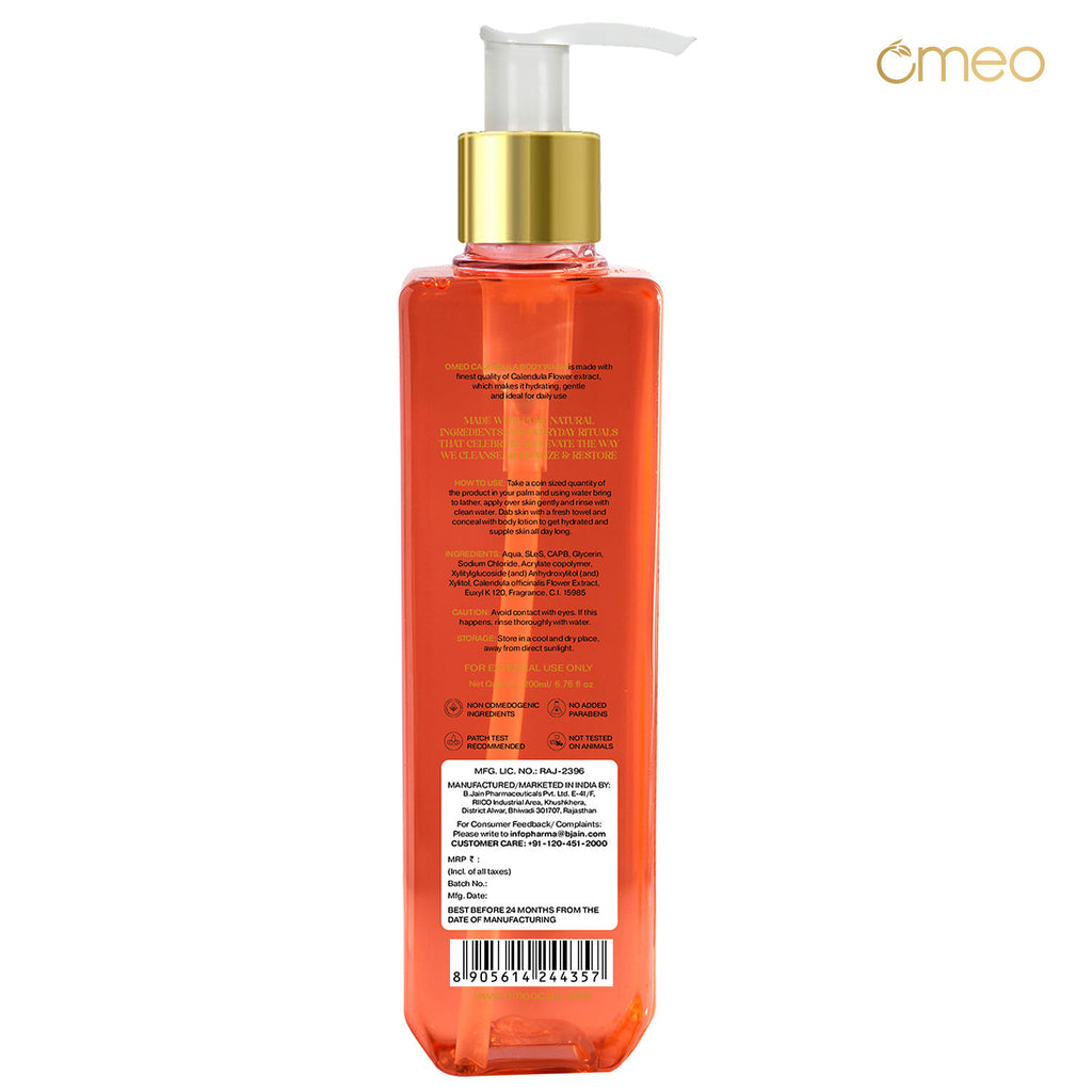 Calendula Body Wash Skin Friendly Ph, Gentle Cleansing, Soft Nourshing Body Wash