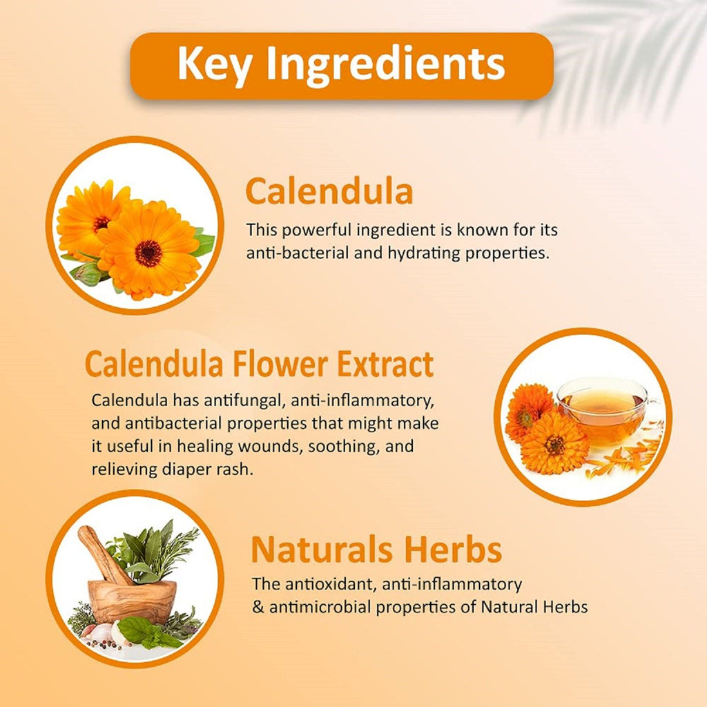 Calendula Body Wash Skin Friendly Ph, Gentle Cleansing, Soft Nourshing Body Wash