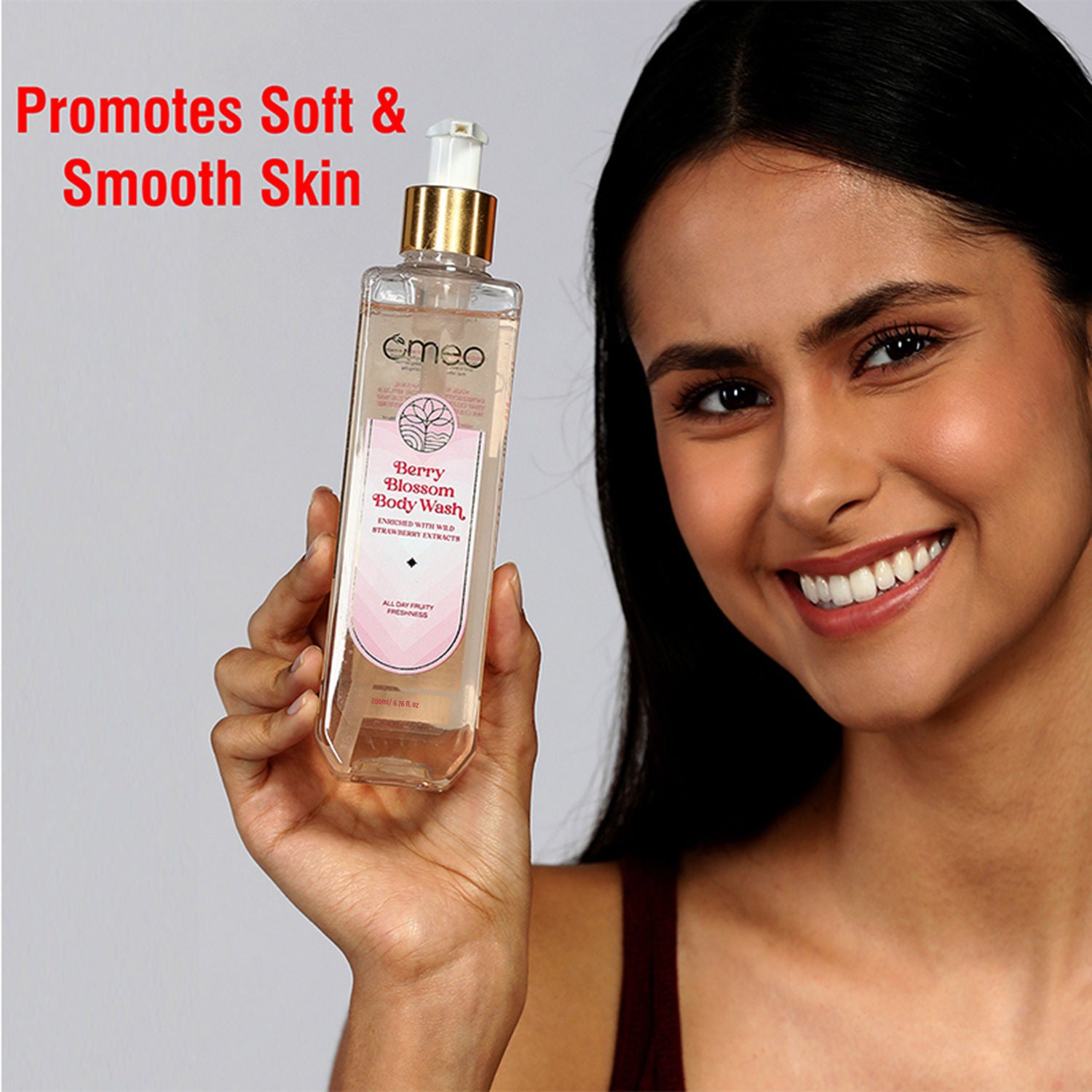 Berry Blossom Body Wash - Skin Friendly Ph, Gentle Cleansing, Soft Nourshing Body Wash