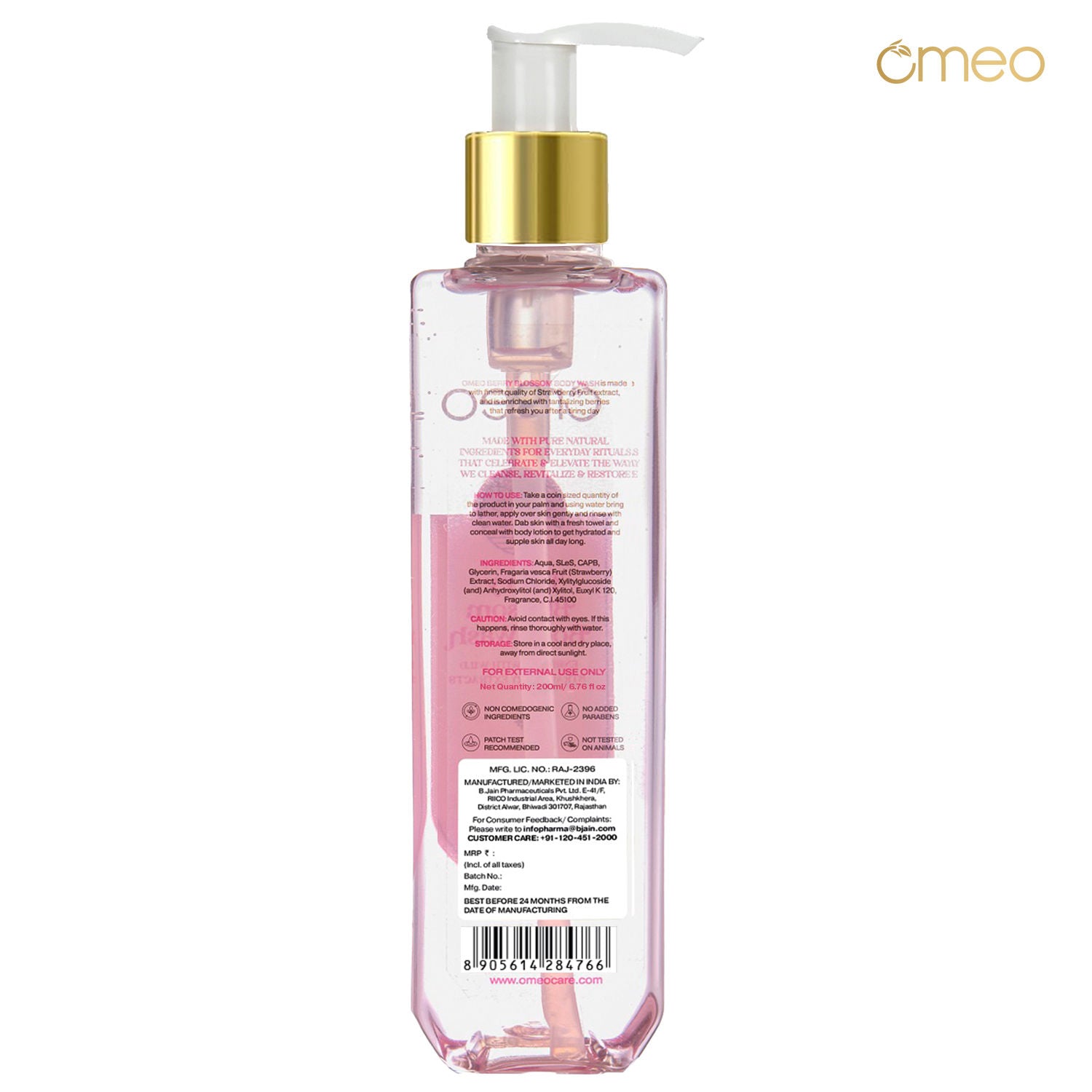 Berry Blossom Body Wash - Skin Friendly Ph, Gentle Cleansing, Soft Nourshing Body Wash