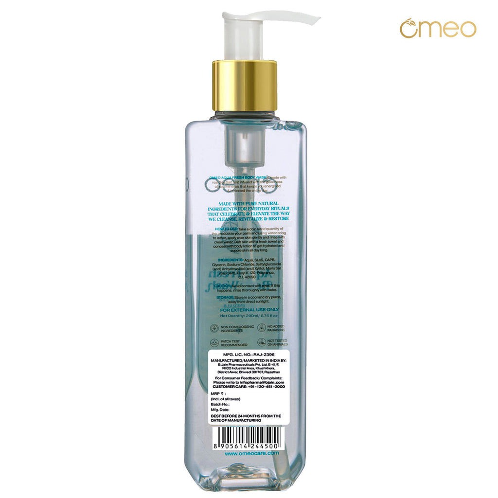 Aqua Fresh Body Wash - Skin Friendly Ph, Gentle Cleansing, Soft Nourshing Body Wash