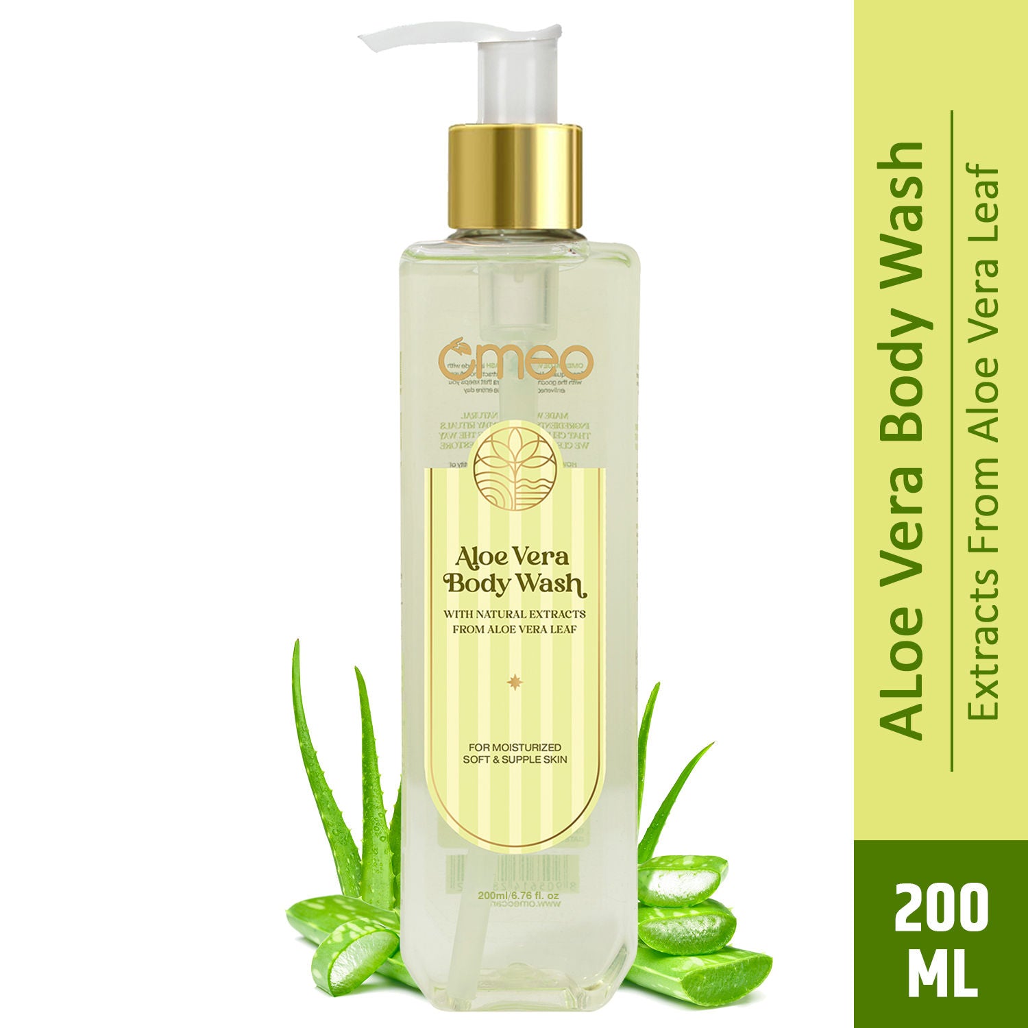 Aloe Vera Body Wash - Skin Friendly Ph, Gentle Cleansing, Soft Nourshing Body Wash