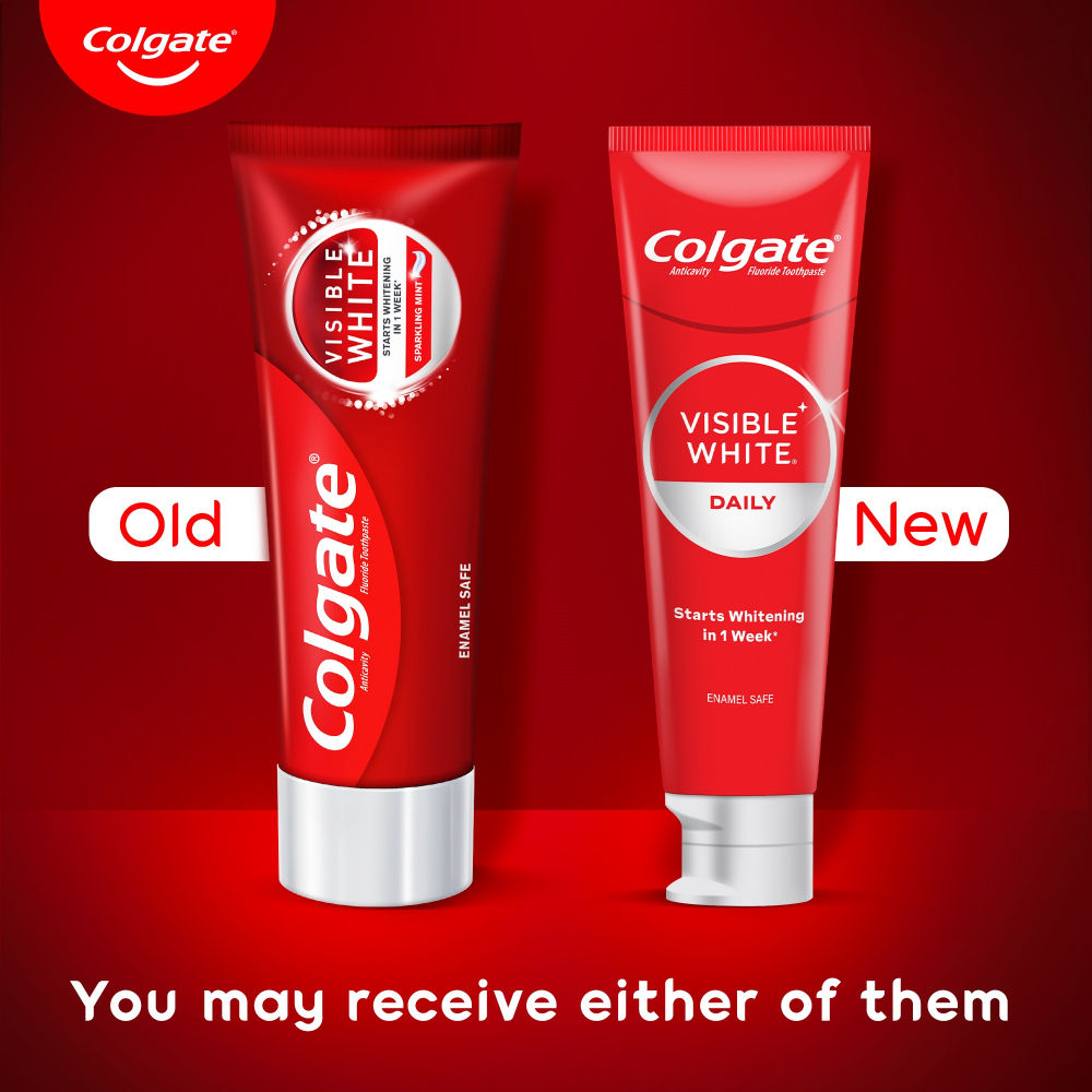 Visible White Toothpaste Teeth Whitening Starts in 1 week Safe on Enamel, Stain Removal