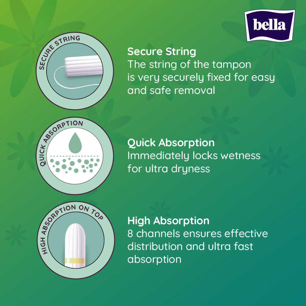 Tampon Super for Women, High Absorption, Very Heavy Flow, Comfort Fit, Leakproof