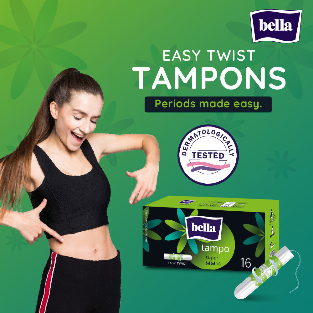 Tampon Super for Women, High Absorption, Very Heavy Flow, Comfort Fit, Leakproof