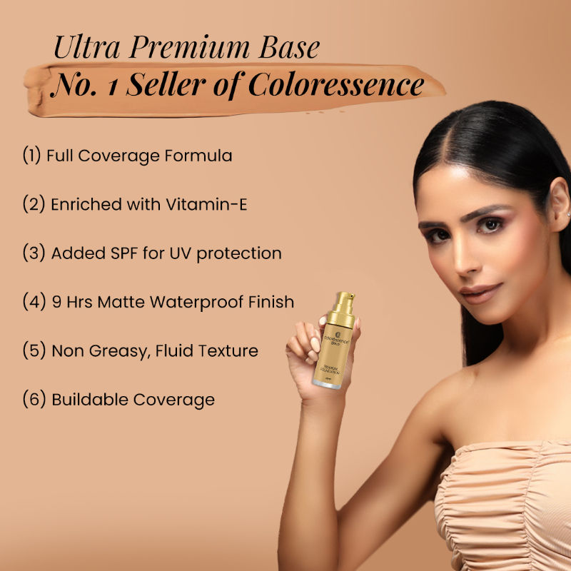 True Tone Premium Liquid Silicone Foundation Full Coverage Matte Finish