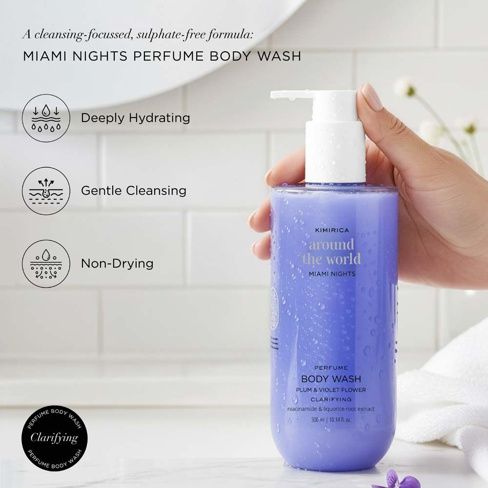 Miami Nights Hydrating Sulphate Free Shower Gel With Vitamin E