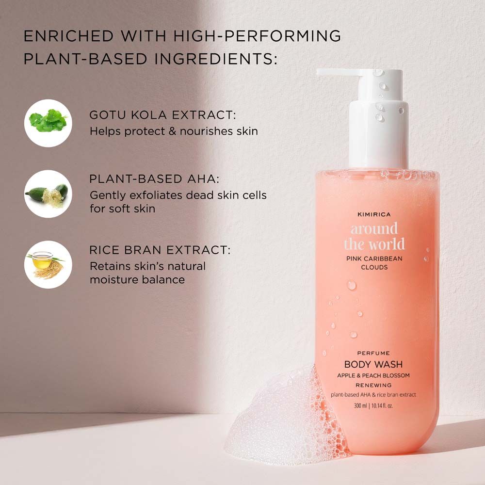 Pink Caribbean Refreshing Shower Gel With Nourishing Olive Oil