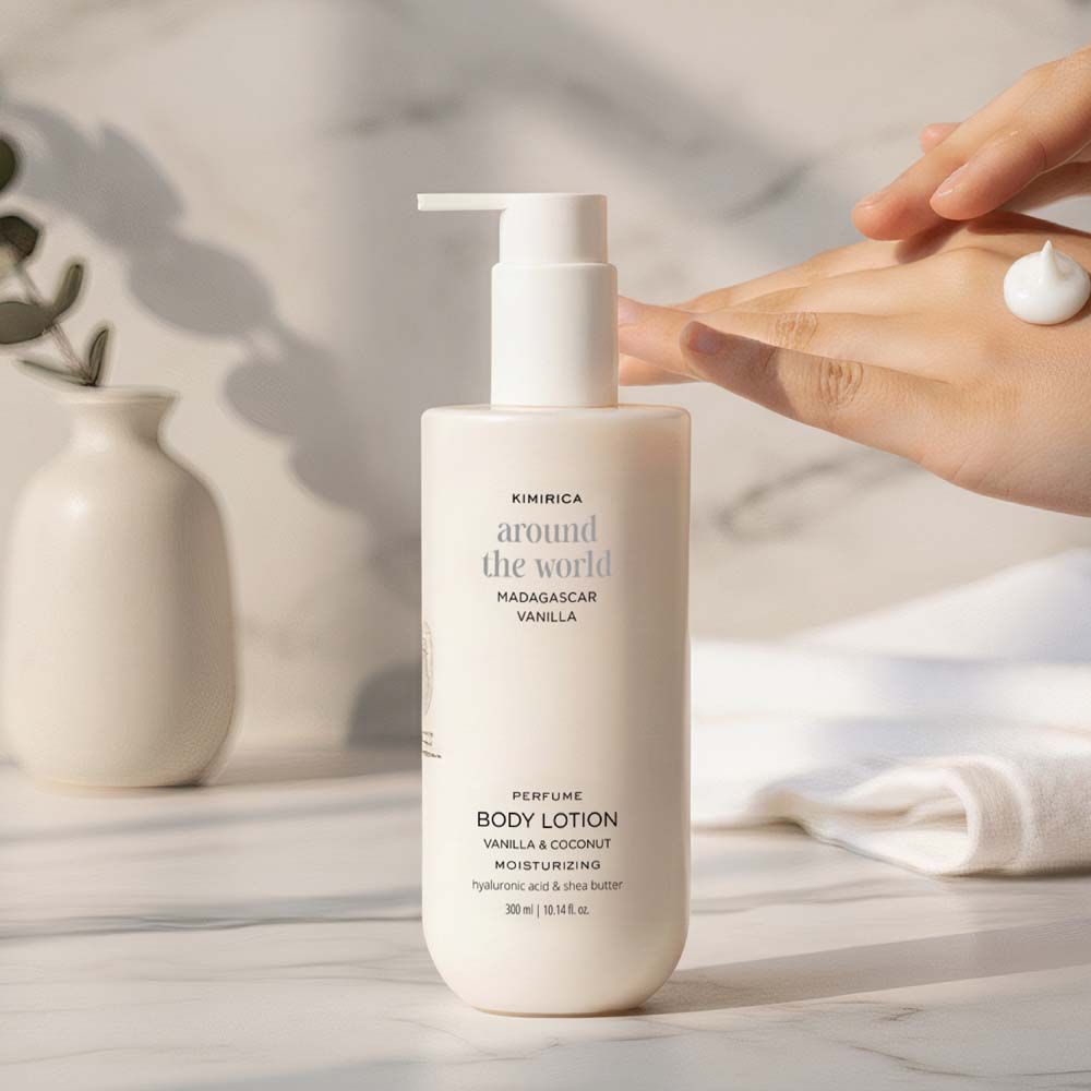 Madagascar Vanilla Body Lotion Deep Moisturization with Vanilla & Shea Butter for Dry Skin
