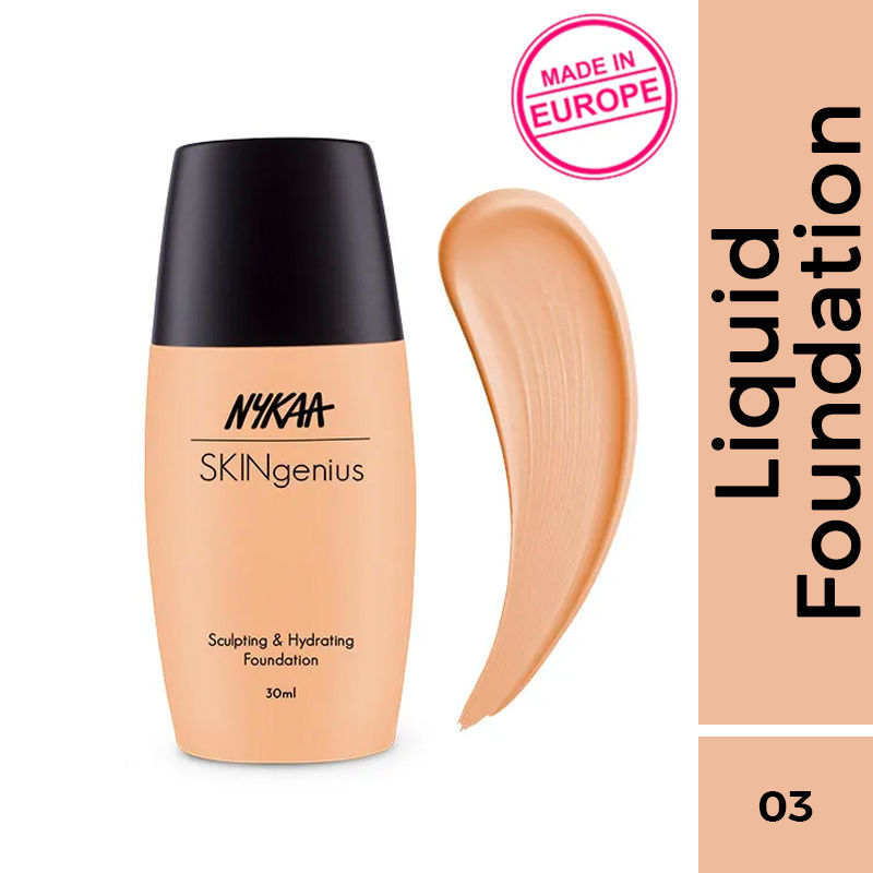 SKINgenius Sculpting & Hydrating Dewy Foundation - Warm Sand 03