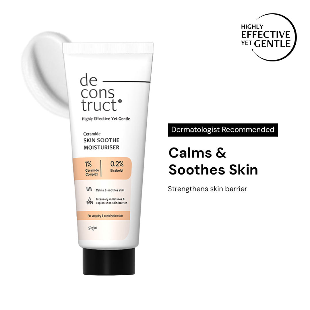 Skin Soothe Moisturizer, 1% Ceramide + 0.2% Bisabolol, Hydrates & Calms Skin