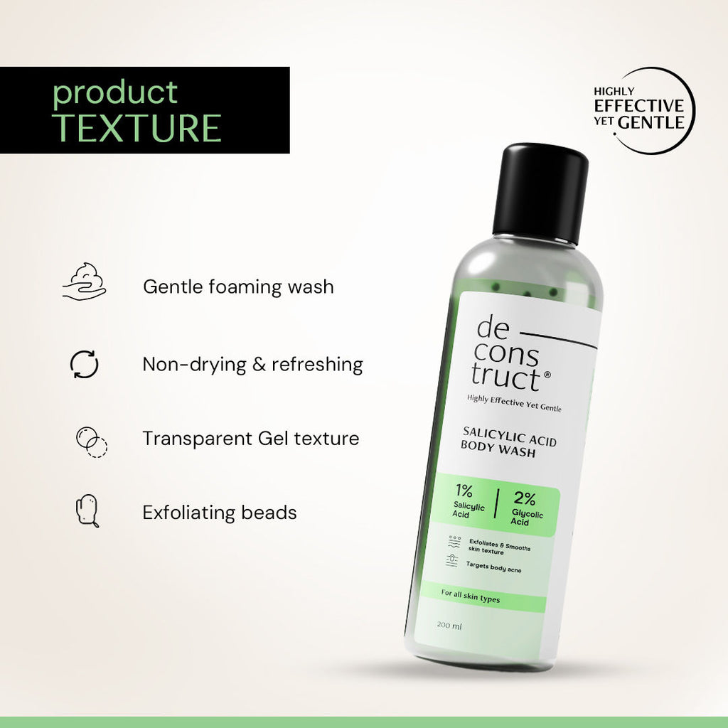 Salicylic Acid Body Wash, Clears Body Acne & Smooths Skin