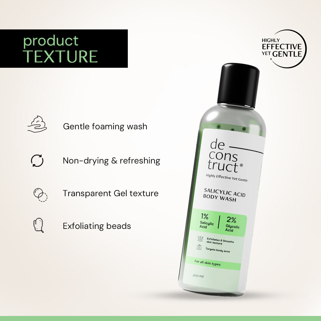 Salicylic Acid Body Wash, Clears Body Acne & Smooths Skin