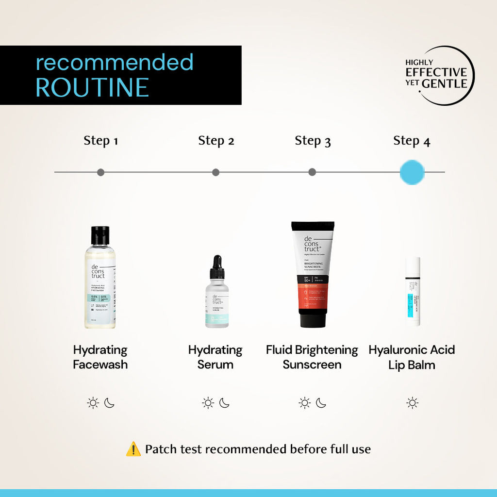 Hyaluronic Acid Lip Balm, Hydrates, Softens & Nourishes Dry Lips