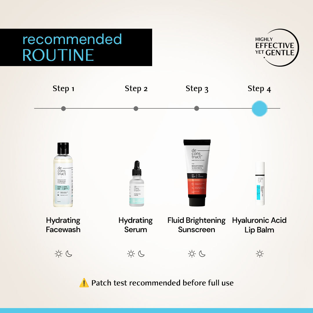 Hyaluronic Acid Lip Balm, Hydrates, Softens & Nourishes Dry Lips