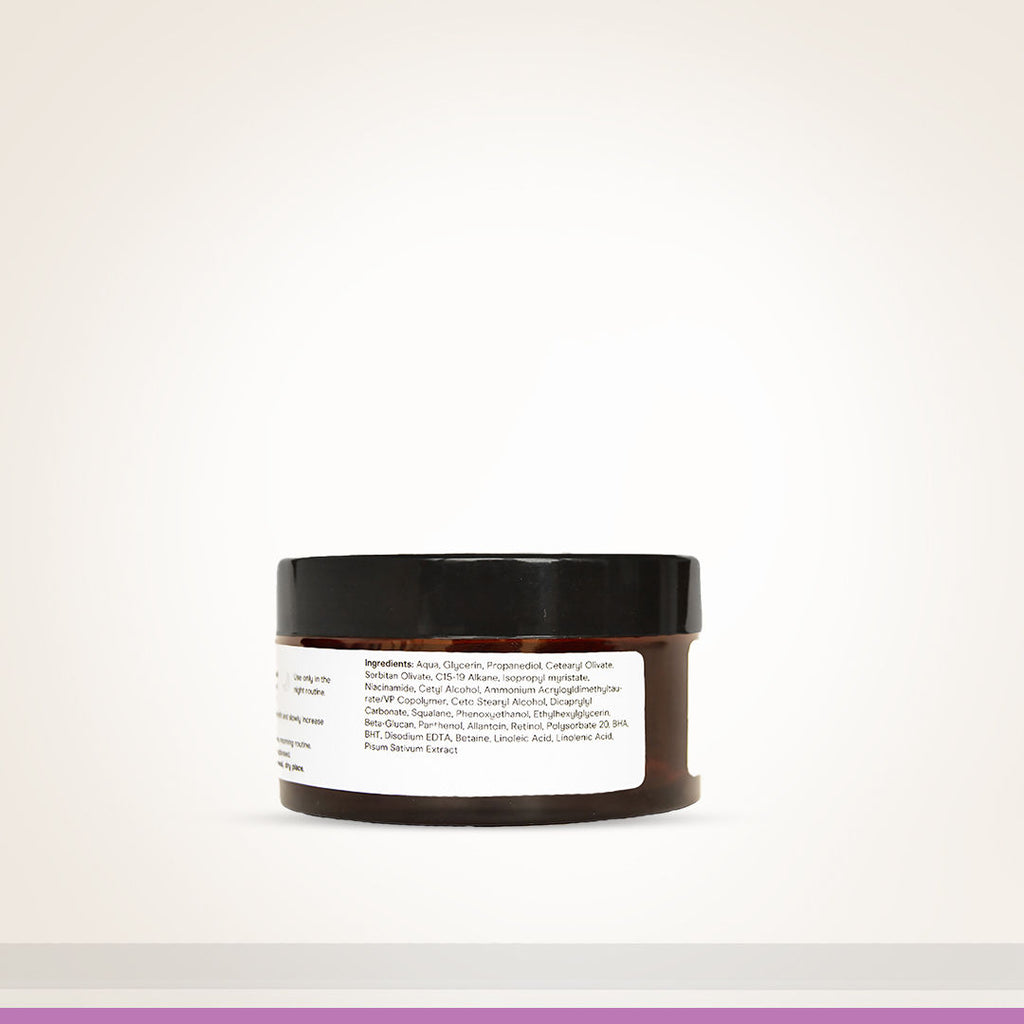 Retinol Night Cream, Boosts Collagen, Fades Wrinkles & Lines
