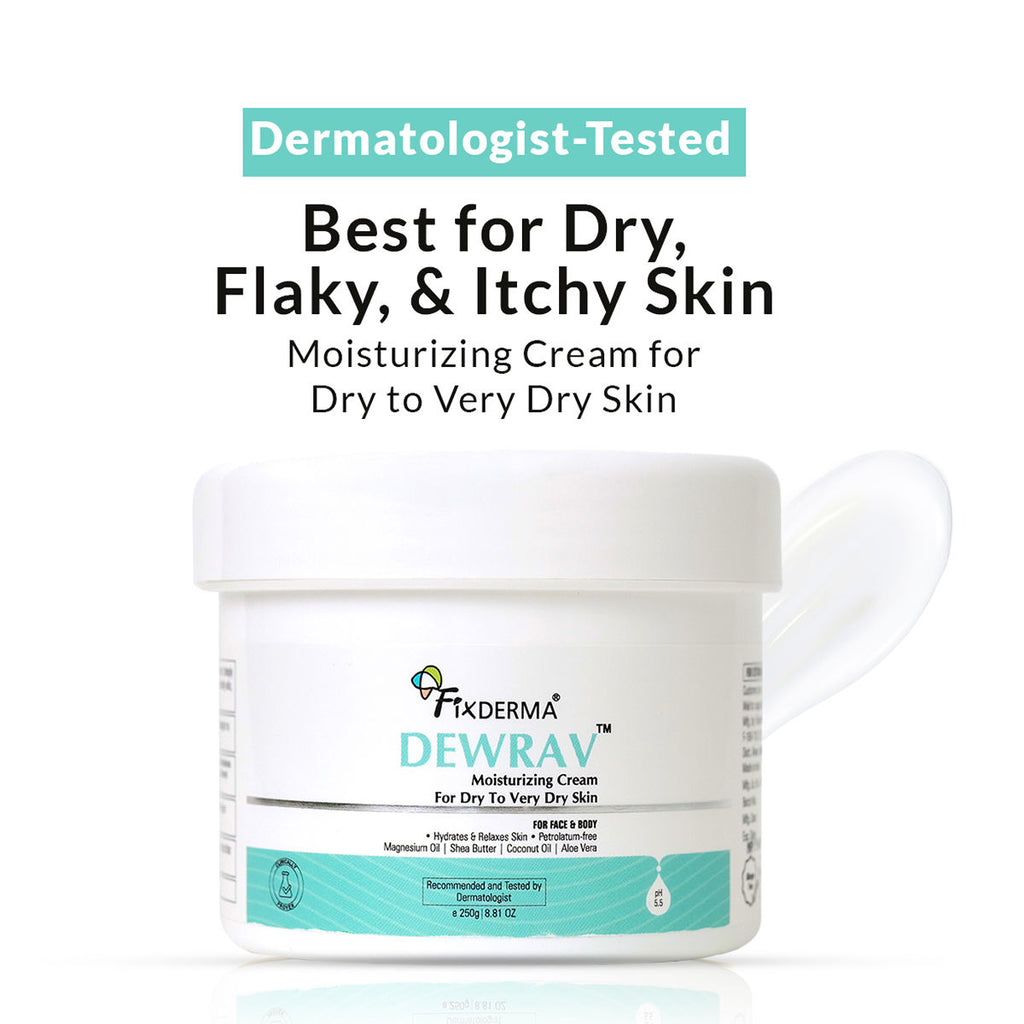 Dewrav Moisturizing Cream for Face & Body with Shea Butter For Dry to Very Dry Skin - 250g
