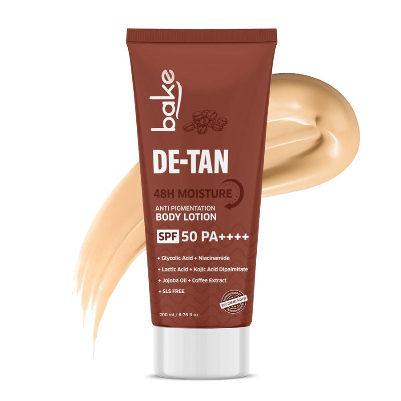 De-Tan Coffee Body Lotion With SPF 50 PA++++, Kojic Acid & 48H Moisture For Tan & Pigmentation