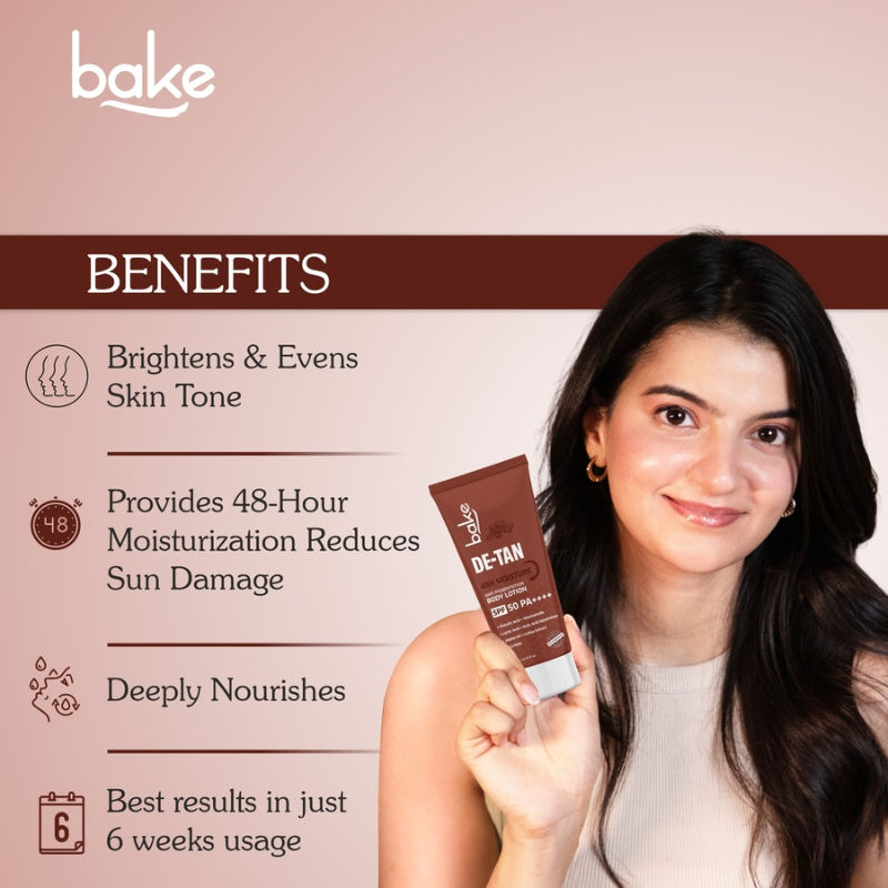 De-Tan Coffee Body Lotion With SPF 50 PA++++, Kojic Acid & 48H Moisture For Tan & Pigmentation