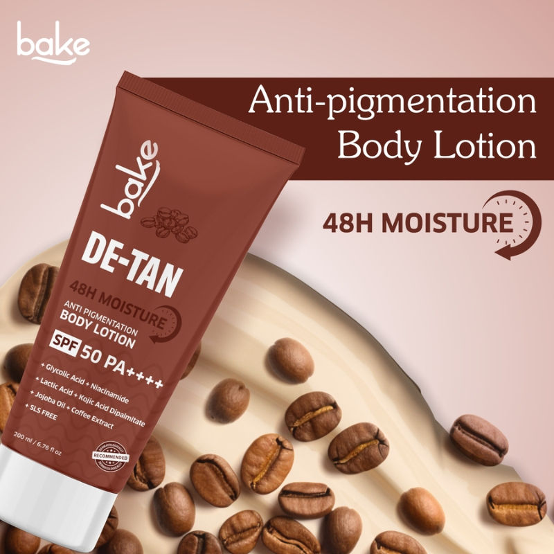 De-Tan Coffee Body Lotion With SPF 50 PA++++, Kojic Acid & 48H Moisture For Tan & Pigmentation