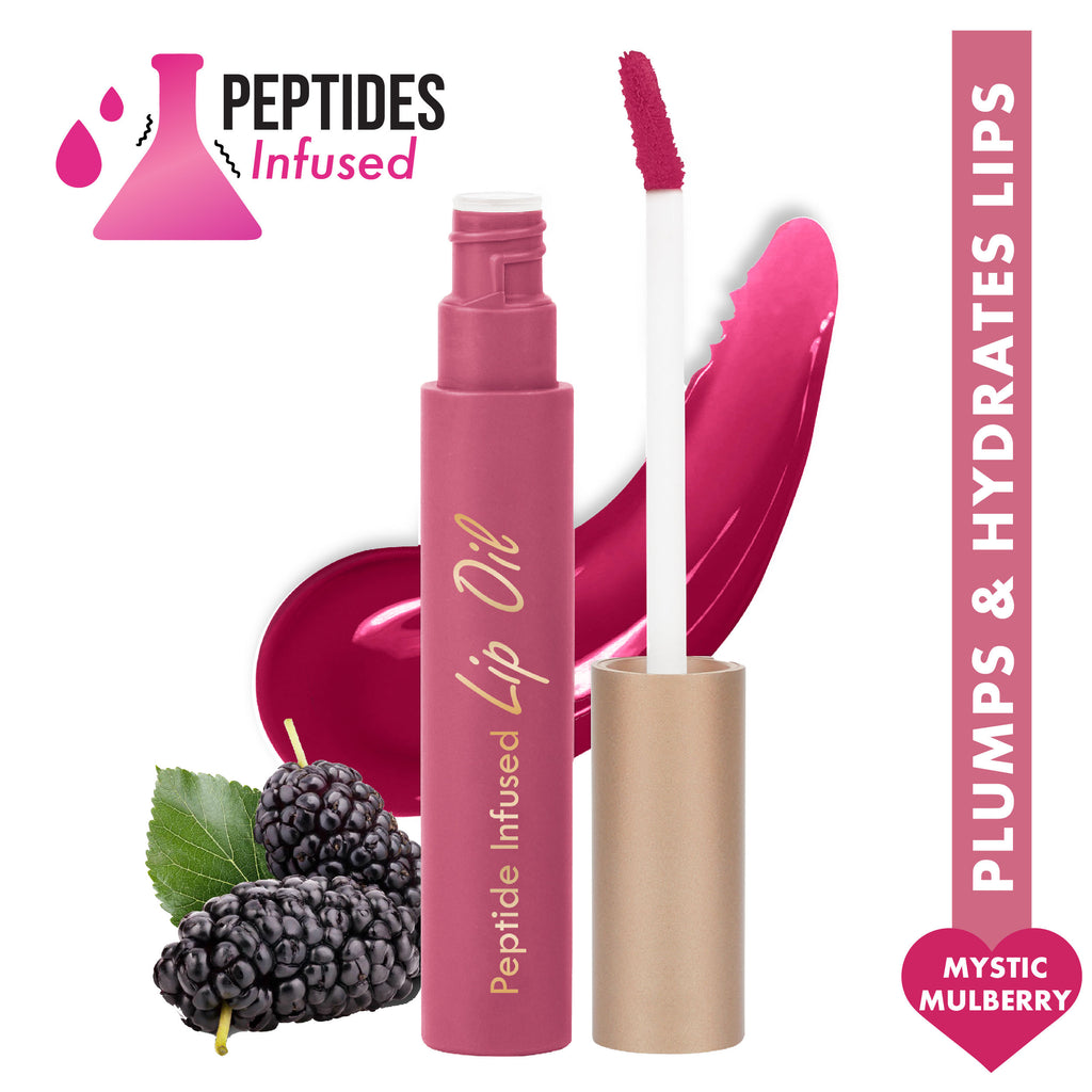 Peptide Infused Lip Oil - Mystic Mulberry