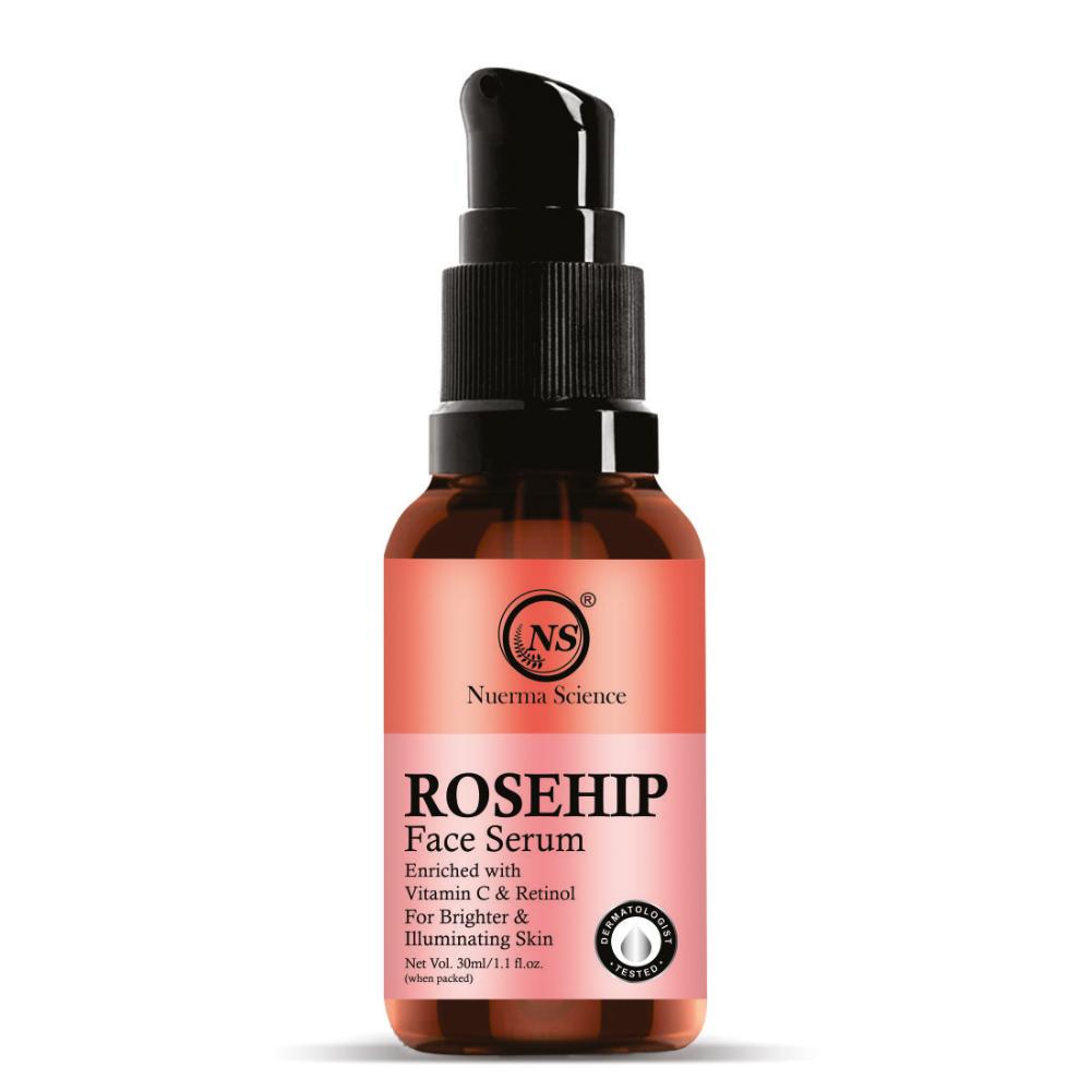 15% Rosehip Face Serum enriched Vitamin C & Retinol for Illuminating Skin