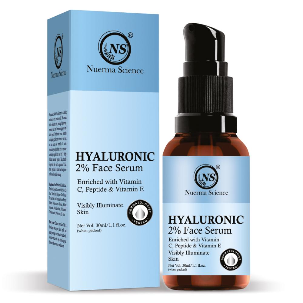 Hyaluronic Acid Face Serum enriched Vitamin C & Vitamin E for Hydrating Skin