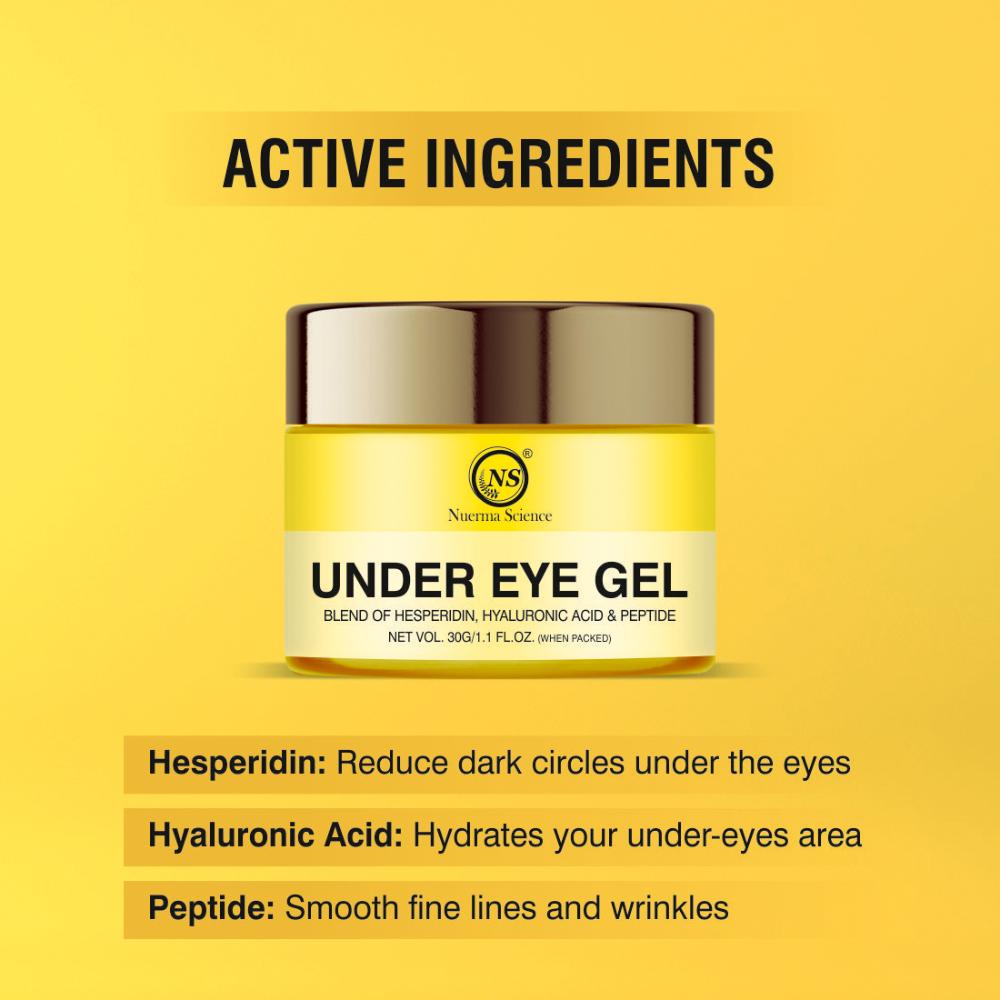 Under Eye Gel enriched Hyaluronic Acid for Removing Dark Circles and Puffy Eyes