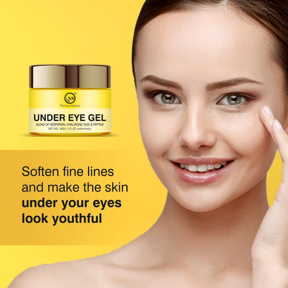 Under Eye Gel enriched Hyaluronic Acid for Removing Dark Circles and Puffy Eyes