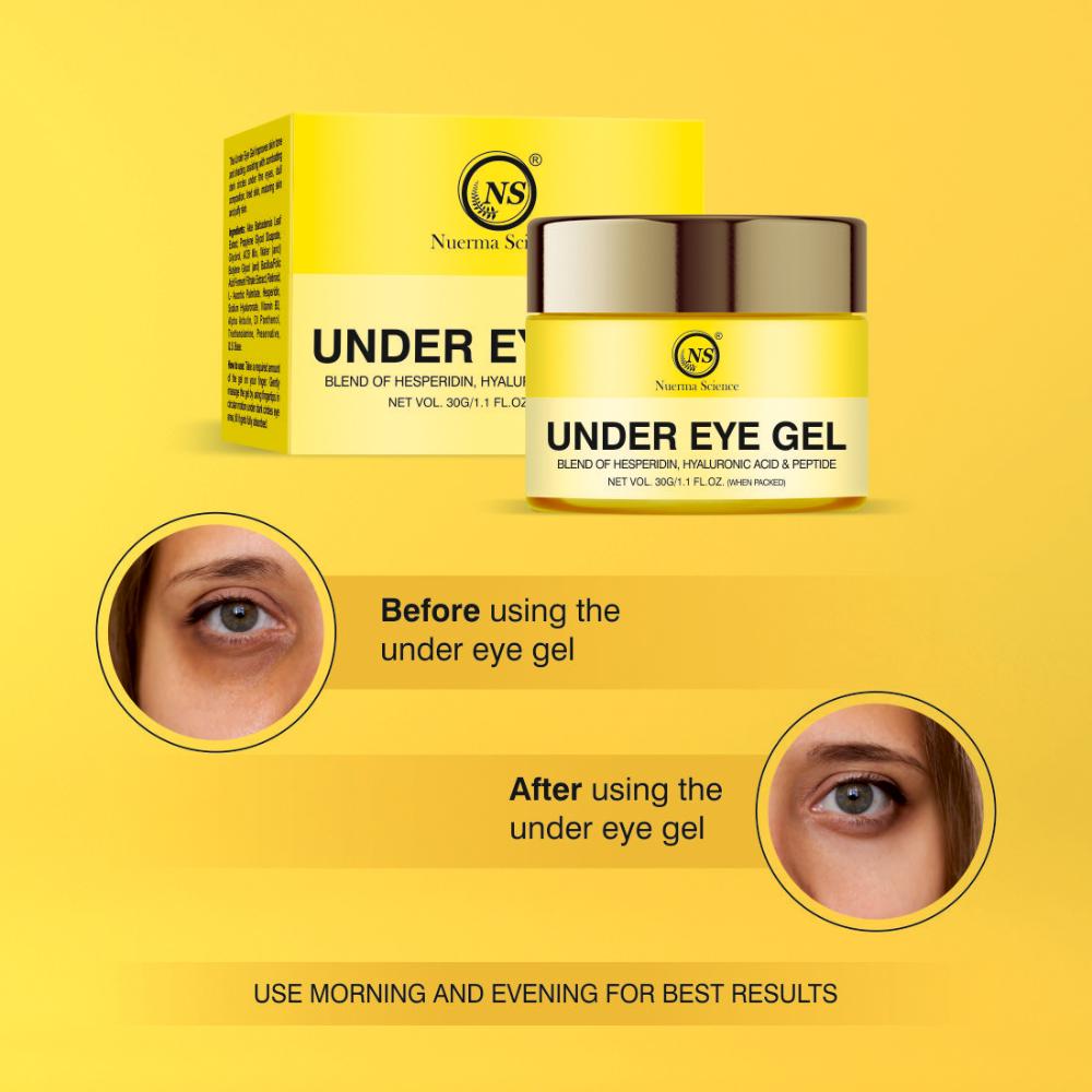 Under Eye Gel enriched Hyaluronic Acid for Removing Dark Circles and Puffy Eyes