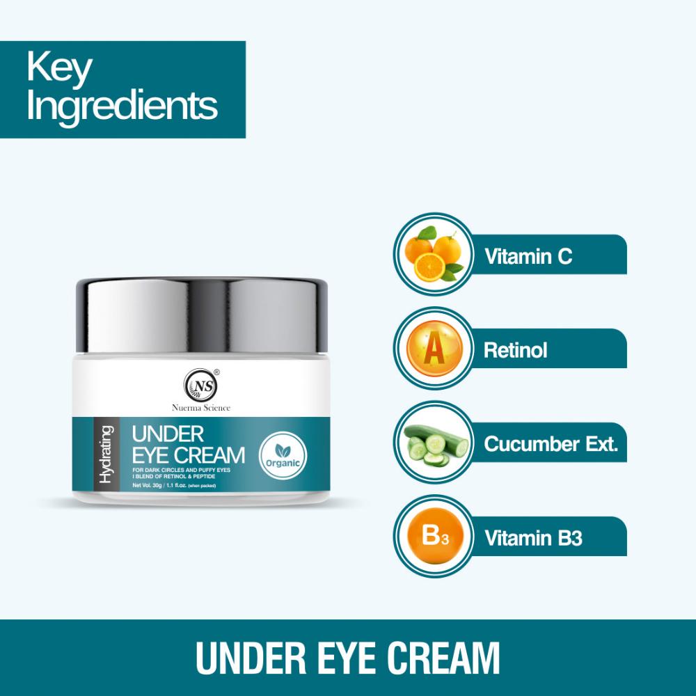 Under Eye Cream with Peptide & Retinol for Clear Dark Circles & Puffy Eyes