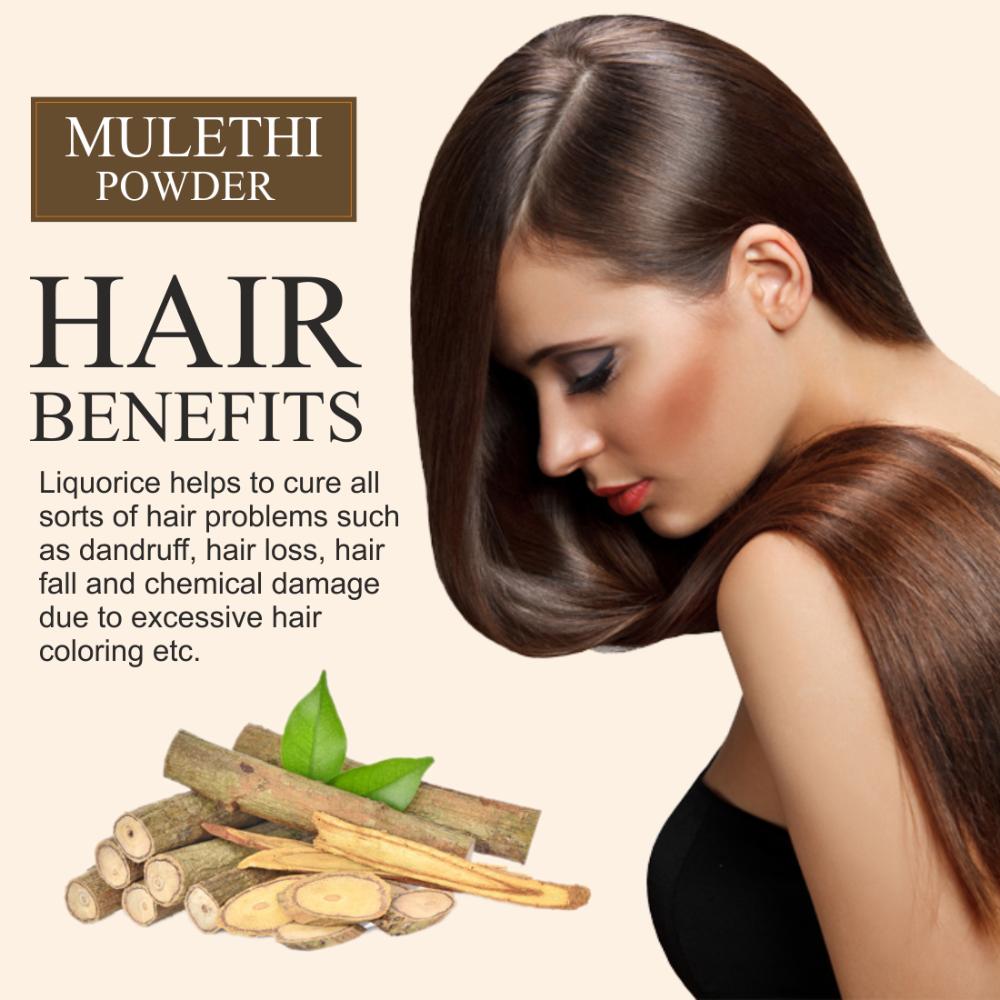 Mulethi Powder Skin & Hair Care Skin Whitening & Antidandruff