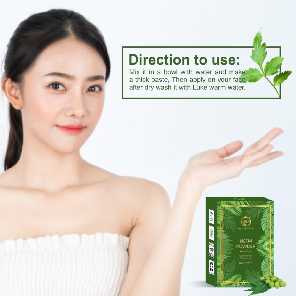 Neem Powder for Face Pack, Anti Acne and Itchiness Control