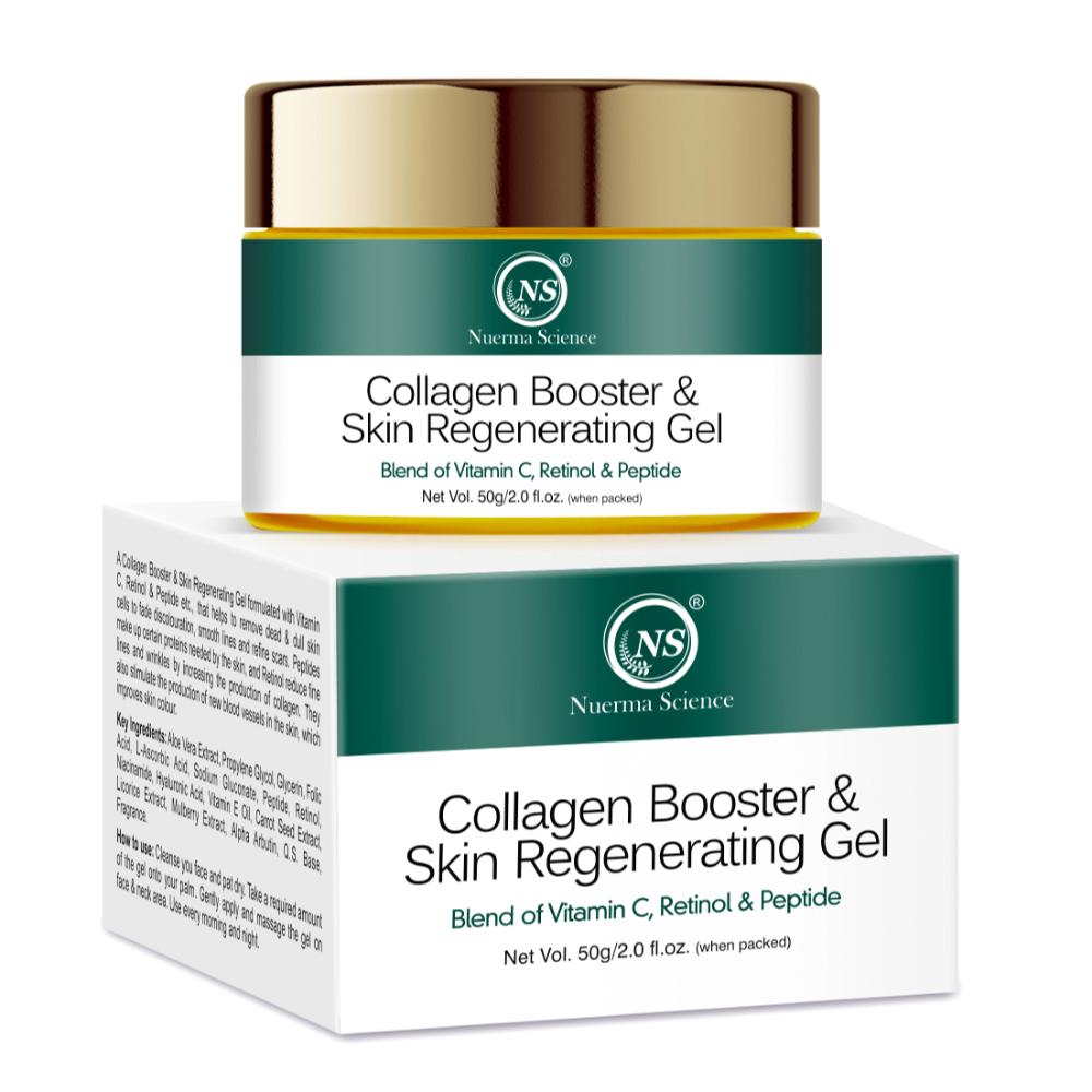 Collagen Booster & Skin Regenerating Gel with Vitamin C, Retinol & Peptide
