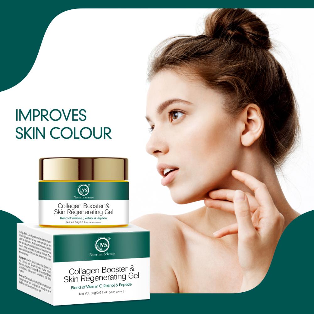 Collagen Booster & Skin Regenerating Gel with Vitamin C, Retinol & Peptide